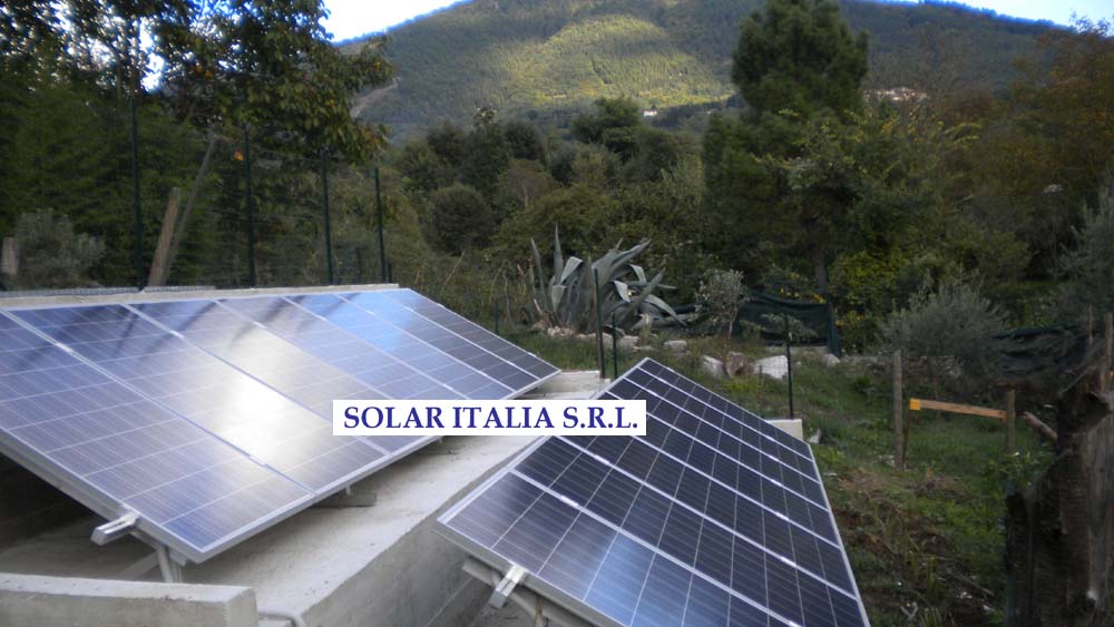 impianto fotovoltaico con pannelli fotovoltaici europei